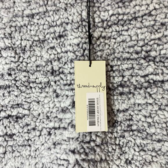 NEW Thread & Supply Purple Sherpa Quilted Reversible Vest Size Medium - Picture 4 of 11